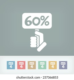 Discount label icon