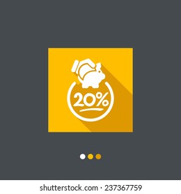 Discount label icon