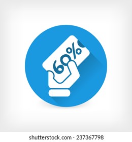 Discount label icon