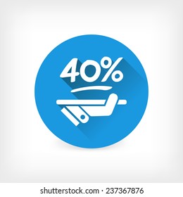 Discount label icon