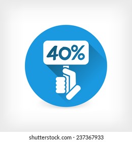 Discount label icon