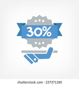 Discount label icon