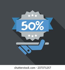 Discount label icon