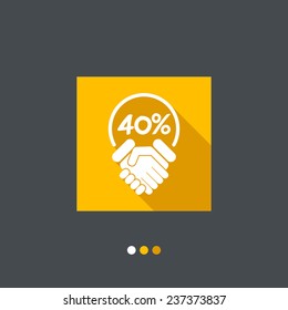 Discount label icon