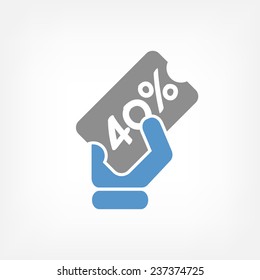 Discount label icon