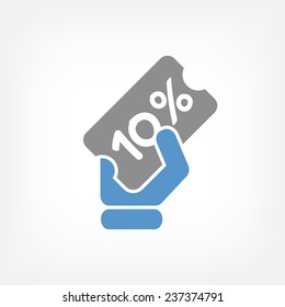 Discount label icon