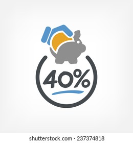 Discount label icon
