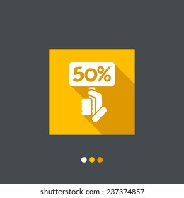 Discount label icon