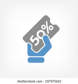 Discount label icon