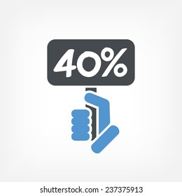 Discount label icon