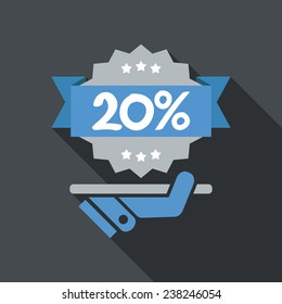Discount label icon