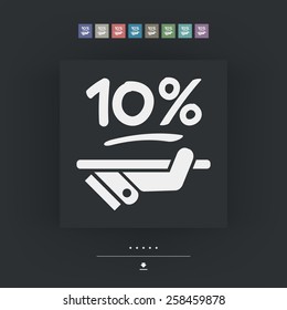 Discount label icon