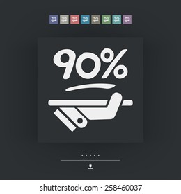 Discount label icon