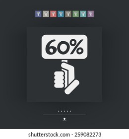 Discount label icon