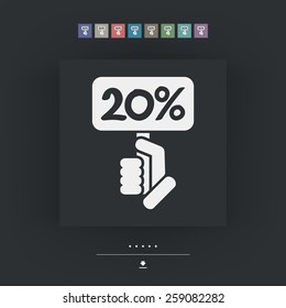 Discount label icon