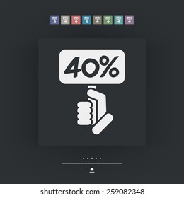 Discount label icon