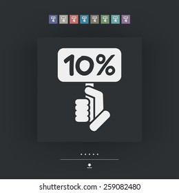 Discount label icon
