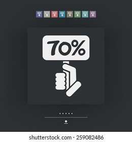 Discount label icon