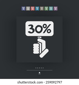Discount label icon