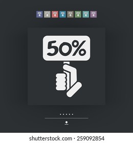 Discount label icon