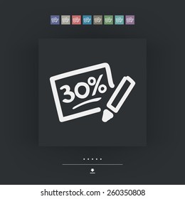 Discount label icon