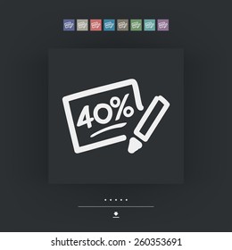 Discount label icon