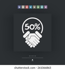 Discount label icon