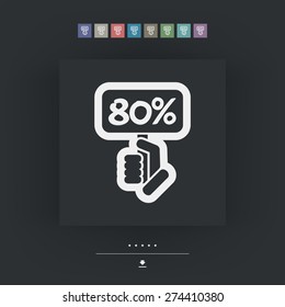 Discount label icon