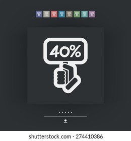 Discount label icon