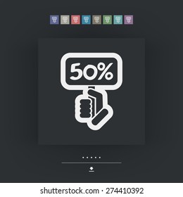 Discount label icon