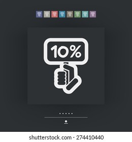 Discount label icon