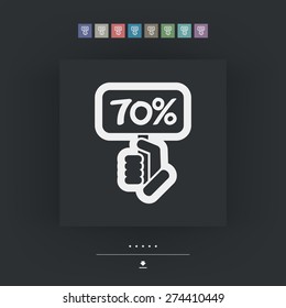 Discount label icon