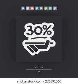 Discount label icon