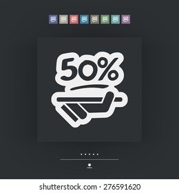 Discount label icon