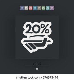 Discount label icon