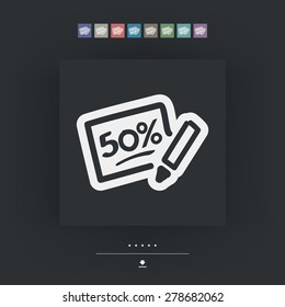 Discount label icon