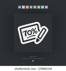 Discount label icon