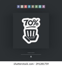 Discount label icon
