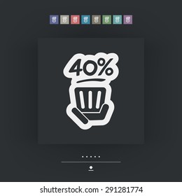 Discount label icon