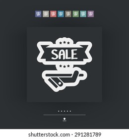 Discount label icon