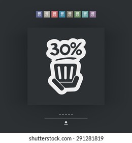 Discount label icon