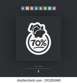Discount label icon