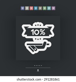 Discount label icon