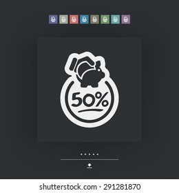 Discount label icon