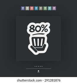 Discount label icon