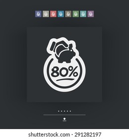 Discount label icon