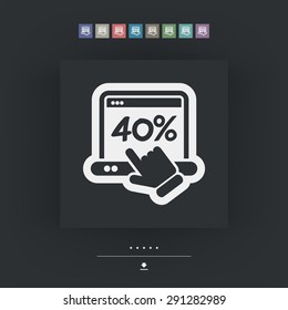 Discount label icon