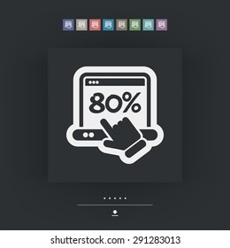 Discount label icon