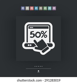 Discount label icon