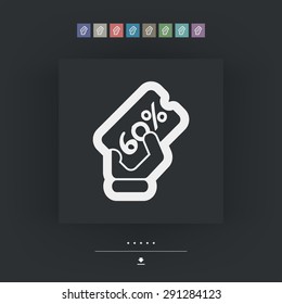 Discount label icon